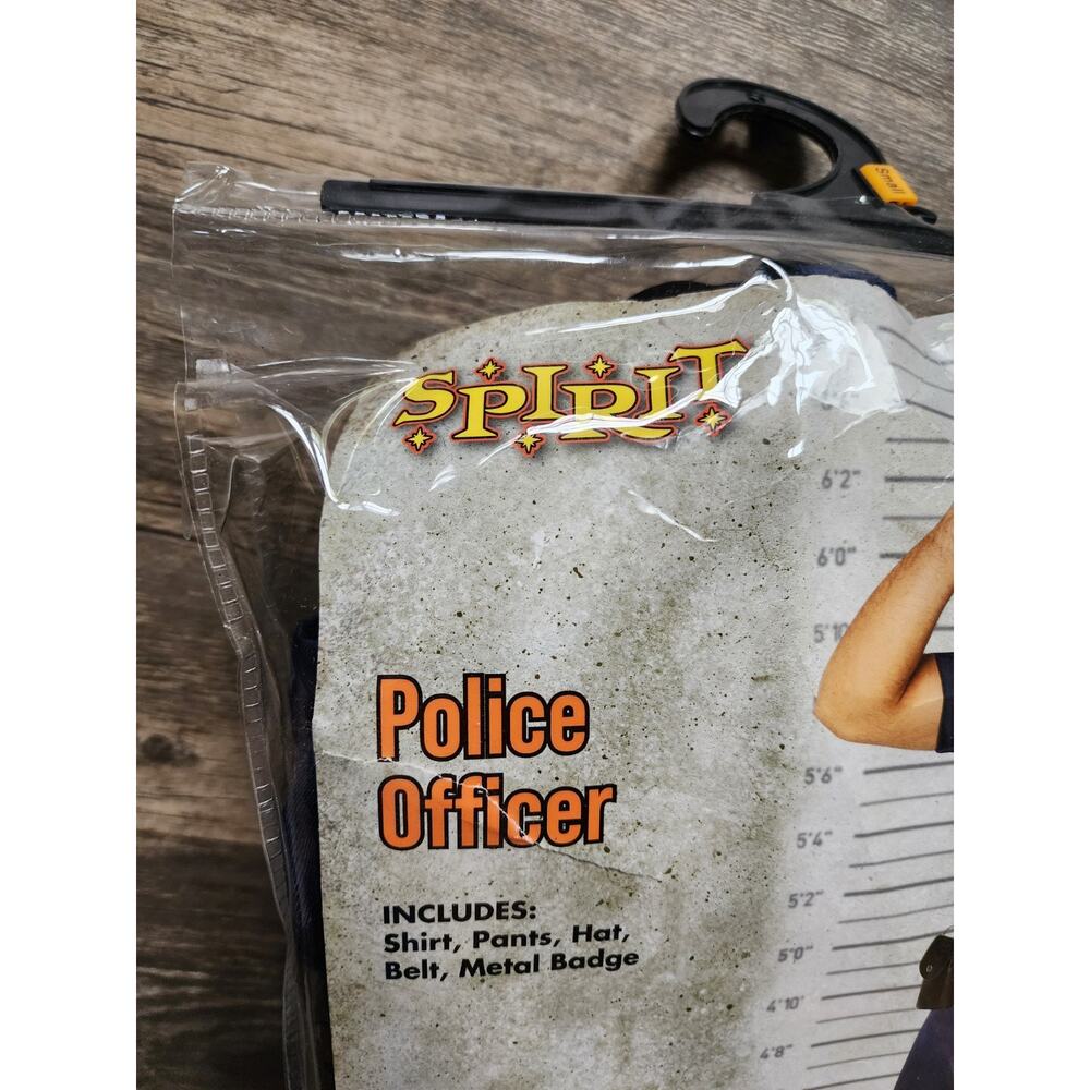 Spirit Halloween Adult Size S Police Officer Costume Navy Blue - Picture 9 of 15